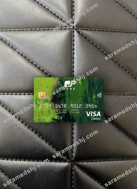 Japan Post bank visa classic card photolook front